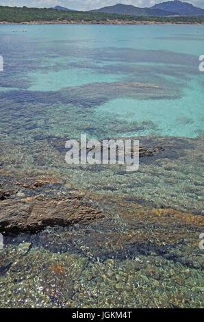 Golfo Aranci, Sardinien. Strand Cala Sabina Stockfoto