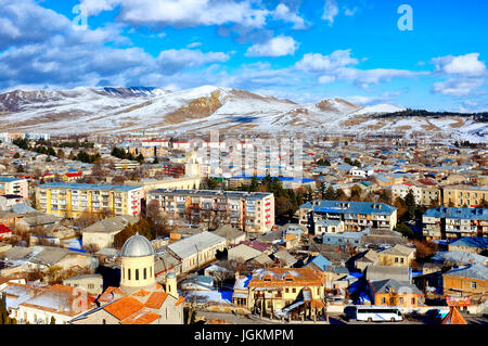 Luftaufnahme von Gori, Georgien Stockfoto