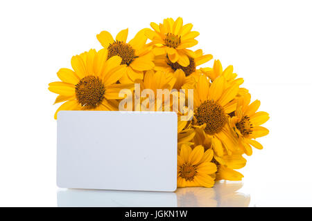 Strauß gelber Gänseblümchen Stockfoto