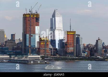 Die Hudson Yards Entwicklungsprojekt, im Bau auf der Westseite von Manhattan in New York City. Stockfoto