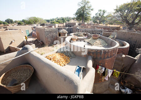 Lebensstil in ländlichen Dorf in Burkina Faso Stockfoto