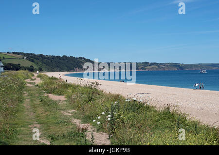 Die Küste und Strand in Slapton Sands, Devon. Stockfoto