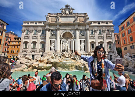 Fontana di Trevi, Rom, Italien Stockfoto