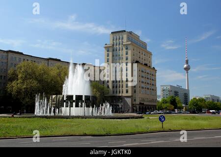 Berlin, Karl-Marx-Allee. Stockfoto