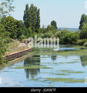 Exeter Schifffahrtskanal Stockfoto