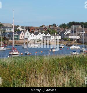 Passage House Inn aus über den Fluss Exe Topsham Stockfoto