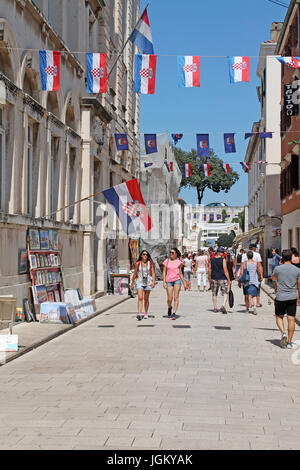 Sieg und Heimat Thanksgiving Tag und der Tag der Kroatischen Verteidiger in Zadar. Am 5. August 2016 entnommen. Kroatien. Nord-dalmatien. Stockfoto