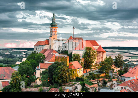 Schloss Mikulov, Tschechien, Europa Stockfoto