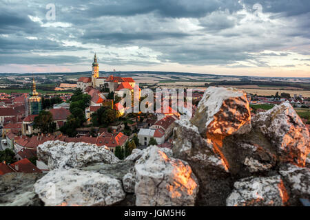 Schloss Mikulov, Tschechien, Europa Stockfoto