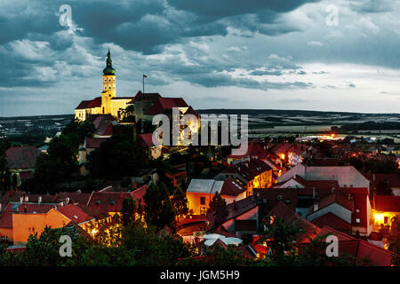 Schloss Mikulov, Tschechien, Europa Stockfoto