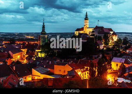 Schloss Mikulov, Tschechien, Europa Stockfoto