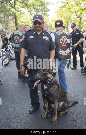 Lokalen Puerto Rican Day Parade im Stadtteil Sunset Park, Brooklyn, New York. Stockfoto