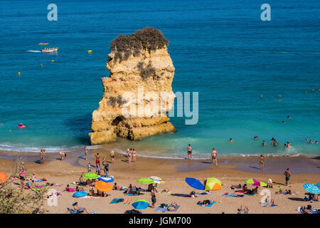 Europa, Portugal, Algarve, Lagos, Praia Dona Ana Stockfoto