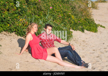 Europa, die Bundesrepublik Deutschland, Hooksiel, Wangerland, Friesland, Nordsee, Nordseeküste, paar, Mann, Frau, 30, 35, Jahre, Urlaub, b Stockfoto