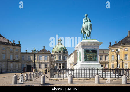 Kopenhagen, die Amalienborg in Kopenhagen Stadt, Dänemark. Stockfoto