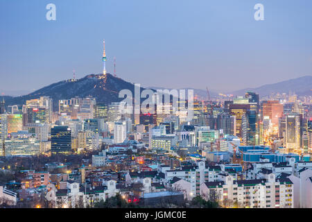 Stadtbild der Stadt Seoul, Südkorea. Stockfoto