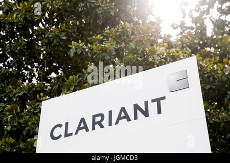Ein Logo Zeichen außerhalb einer Einrichtung von Clariant in Louisville, Kentucky auf 1. Juli 2017 besetzt. Stockfoto