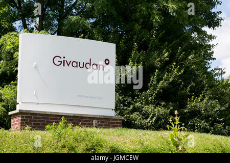Ein Logo Zeichen außerhalb einer Einrichtung von Givaudan in Florence, Kentucky auf 2. Juli 2017 besetzt. Stockfoto