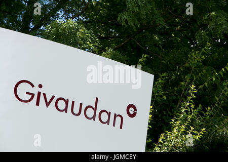Ein Logo Zeichen außerhalb einer Einrichtung von Givaudan in Florence, Kentucky auf 2. Juli 2017 besetzt. Stockfoto