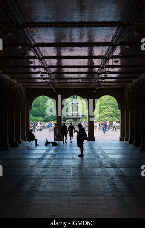 Bethesda Terrasse im Central Park Stockfoto