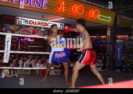 Thaiboxen in Pattaya Stockfoto