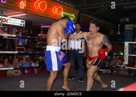 Thaiboxen in Pattaya Stockfoto