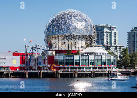 TELUS World of Science, False Creek, Vancouver, Britisch-Kolumbien, Kanada Stockfoto
