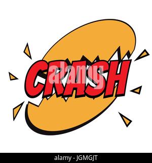 Absturz Comic-Wort Stock Vektor