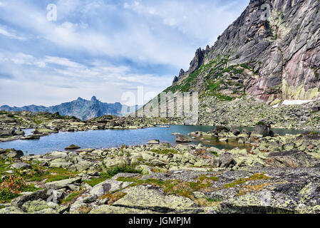 Morena-See im sibirischen Hochland. Ergaki Park. Westlichen Sayan. Russland Stockfoto