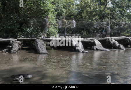 Tarr Steps, Exmoor National Park Stockfoto