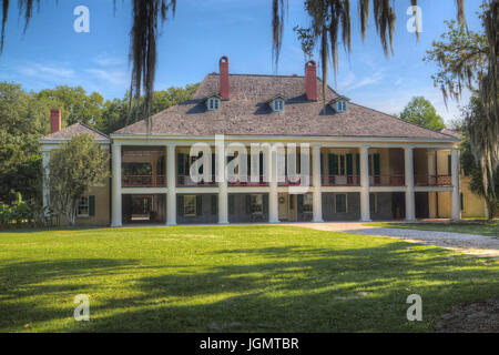 Destrehan Plantation, erbaut 1787 bis 1790, Destrehan, Louisiana, USA Stockfoto