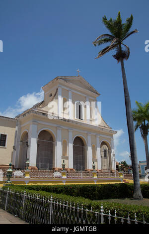 Plaza Mayor, Trinidad, UNESCO-Weltkulturerbe, Iglesia Parroquial De La Santisima Trinidad, Sancti Spiritus, Kuba Stockfoto