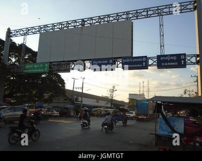 Poipet Kambodscha Banteay Meanchey Provinceborder Stadt Stockfoto