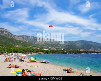 Zlatni Rat, Famus Strand auf Brac Island, Kroatien, Sommer 2016 Stockfoto