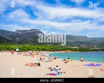 Zlatni Rat, Famus Strand auf Brac Island, Kroatien, Sommer 2016 Stockfoto