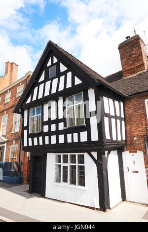 Tudor Cottage, Welsh Zeile Nantwich, Cheshire, UK Stockfoto