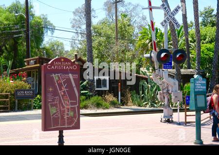 San Juan Capistrano-Bahnhof Stockfoto