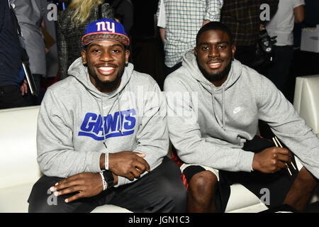 3. jährliche David Tyree Charity Bowl zugunsten der Organisation "Kinder der Stadt" Lucky Strikes Bowling mit New York: Khalid Abdullah, Trey Robinson wo: Manhattan, New York, USA bei: Kredit-6. Juni 2017: Rob Rich/WENN.com Stockfoto