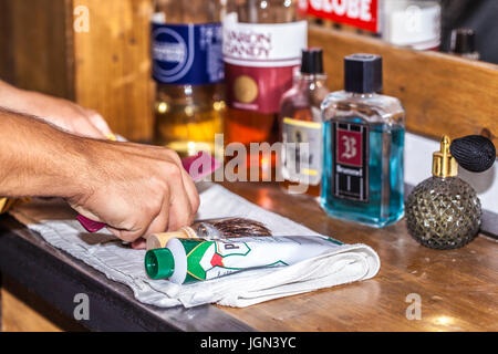 Friseur-Utensilien Stockfoto
