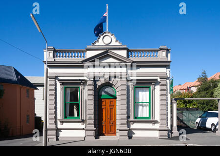 Das alte Versand Büro, Akaroa, Südinsel, Neuseeland Stockfoto