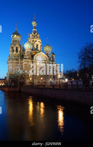 Die Kirche des Retters auf Blut, St Petersburg, Russland Stockfoto