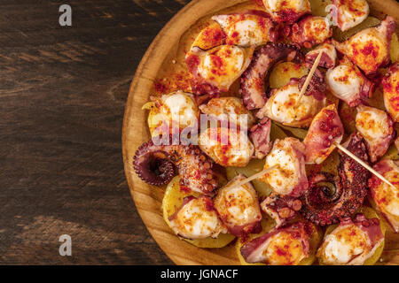 Pulpo ein la Gallega, traditionellen spanischen galizische Gericht Stockfoto