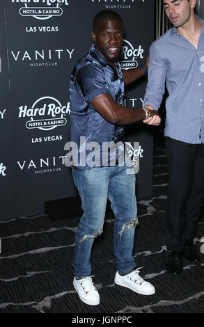 Las Vegas, NV, USA. Juli 2017. Juli 2017 - Las Vegas, Nevada - Kevin Hart. Kevin Hart feiert seinen Geburtstag im Vanity Nightclub im Hard Rock Hotel and Casino. Foto: MJT/AdMedia Credit: MJT/AdMedia/Alamy Live News Stockfoto