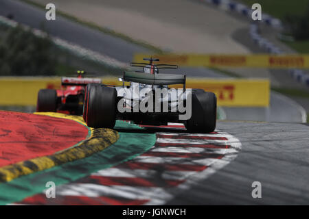 Spielberg, Österreich. 9. Juli 2017. LEWIS HAMILTON Großbritannien und Mercedes AMG Petronas F1 Team fährt während des 2017 Formel 1 österreichischen Grand Prix in Spielberg, Österreich. Bildnachweis: James Gasperotti/ZUMA Draht/Alamy Live-Nachrichten Stockfoto