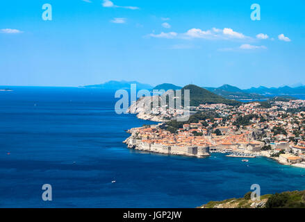 Verschiedene Landschaften von Dubrovnik Kroatien Stockfoto