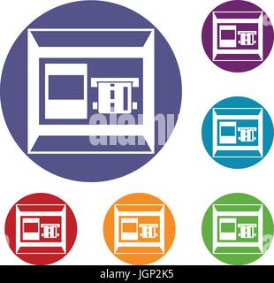 ATM Icons set Stock Vektor
