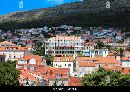 Verschiedene Landschaften von Dubrovnik Kroatien Stockfoto