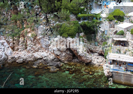 Verschiedene Landschaften von Dubrovnik Kroatien Stockfoto