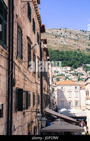 Verschiedene Landschaften von Dubrovnik Kroatien Stockfoto