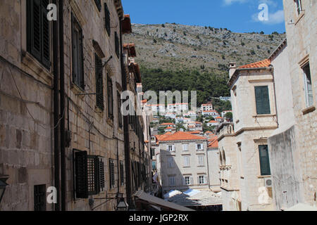 Verschiedene Landschaften von Dubrovnik Kroatien Stockfoto